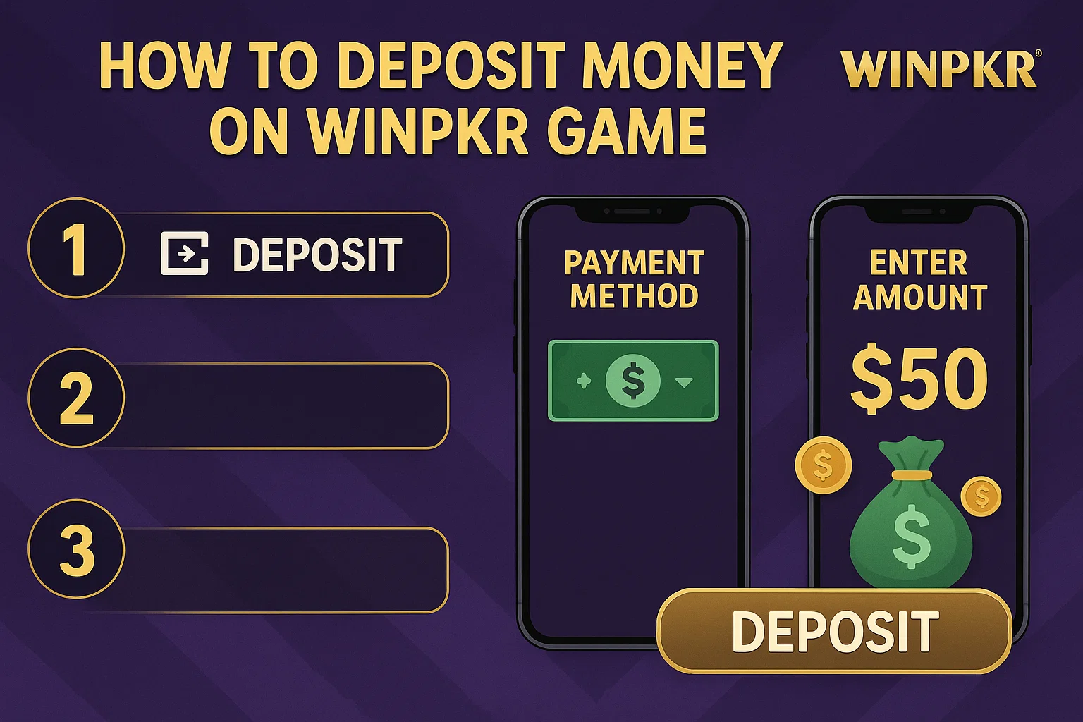 How to Deposit Money on Winpkr Game
